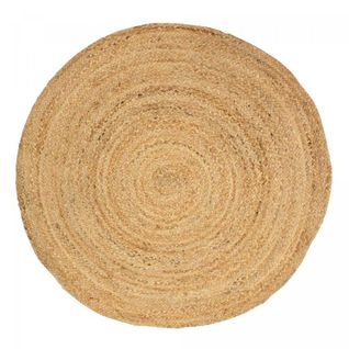 Tapis Rond Ø200cm Fait à La Main En Jute Motif Uni Pour Salon Sunny