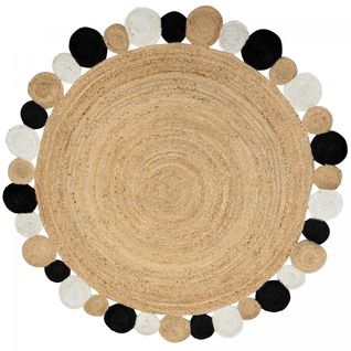 Tapis Rond 150x150 Rond Jt Rondi Ecru , Tapis Jute Artisanal