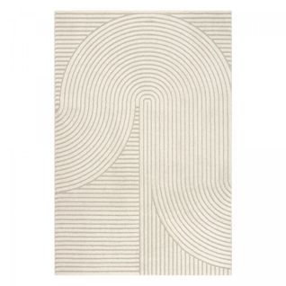 Tapis Couloir 80x300 Tissé Beige Rectangle Motif Simple Lyn9 B