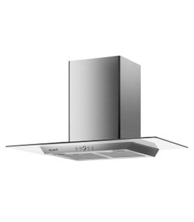 Keos 90 Xs -  - Hotte Decorative Murale 90 Cm - Verre Et Inox - 200w - 608 M3/h