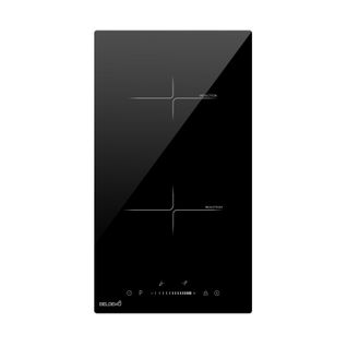 Beldeko - Plaque Induction Encastrable 2 Foyers - Slider - 3600w Avec Double Booster Et Minuterie In