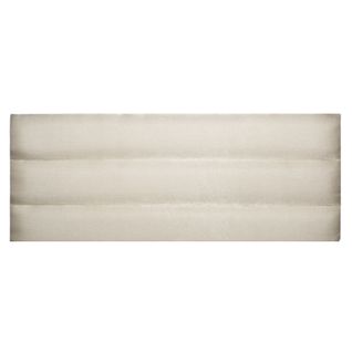 Tête De Lit à Bandes Horizontales En Velours Mat - 90x120 Cm - Blanc