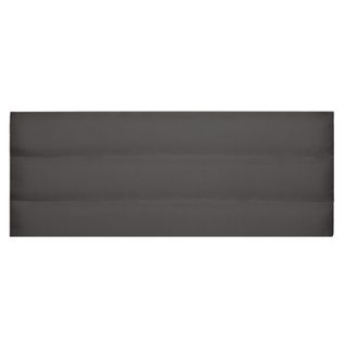 Tête De Lit à Bandes Horizontales En Velours Mat - 140x120 Cm - Gris Souris