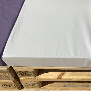 Housse D'assise Pour Salon Palette Tissus Ultra Résistant - 80x120x5 Cm - Gris Clair