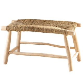 Banc Bois Naturel Japandi - 40x80 Cm - Naturel