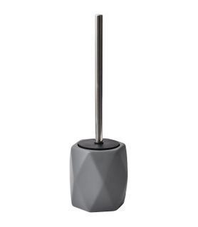 Brosse Wc Avec Support En Céramique Losange Gris Foncé