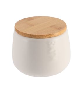 Boïte à coton en dolomite BATH Blanc