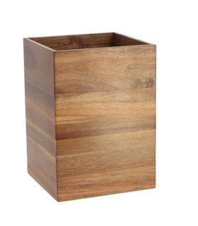 Poubelle De Salle De Bain 7.5l En Bois D'acacia