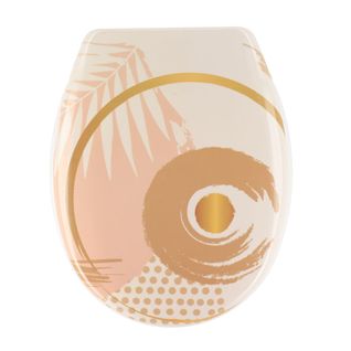 Abattant Wc En Thermodur Déco Abstraction Avec Kit De Fixation