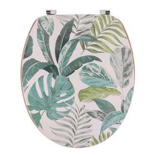 Abattant Wc En Bois Déco Jardin D'hiver Avec Kit Fixation En Acier Inoxydable