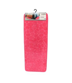 Grand Tapis De Salle De Bain Fuchsia En Microfibre à Mémoire De Forme 45 X 120 Cm