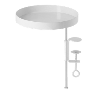 Plateau Rond Pour Rebord De Fenêtre - Blanc - Taille M - D 18 Cm