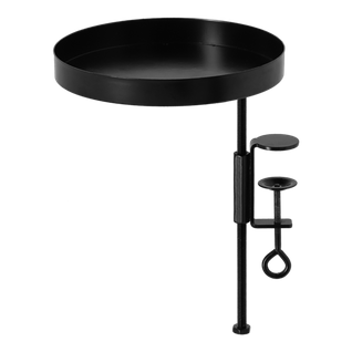 Plateau Rond Pour Rebord De Fenêtre - Noir - Taille M - D 18 Cm