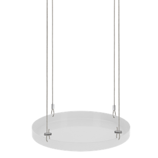 Plateau Rond Pour Fenêtre à Suspendre - Blanc - Taille L - D 24 Cm