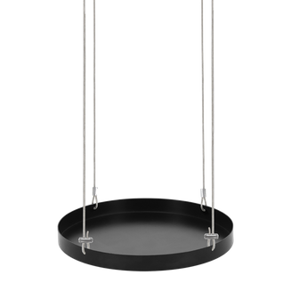 Plateau Rond Pour Fenêtre à Suspendre - Noir - Taille L - D 24 Cm