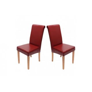 Chaise De Salle à Manger Lot De 2 Florence Rouge