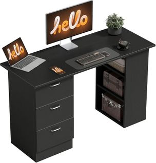 Bureau Informatique Multicompartiment Platoon Noir