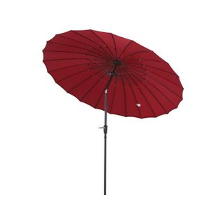 Parasol Rond China Rouge Avec Manivelle