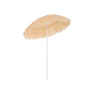 Parasol De Jardin Hawaï Imitation Raphia Beige