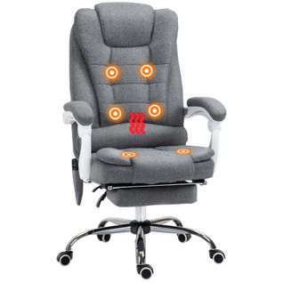 Fauteuil De Bureau Massant Corleone Gris