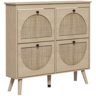 Meuble à Chaussures Panama Aspect Chêne Clair