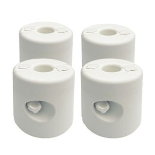 4 Poids De Lestage Cylindriques Dommy Blancs 