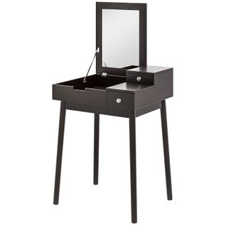 Coiffeuse Secrétaire Avec Miroir Inra Noire