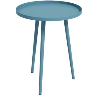 Table Ronde Basse De Jardin 40 Cm Tinos Bleue