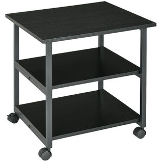 Desserte De Rangement Support D’imprimante Neron Noir