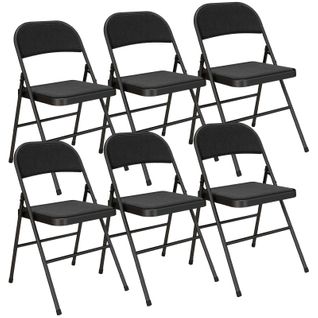 Lot De 6 Chaises Pliantes Nira Noires