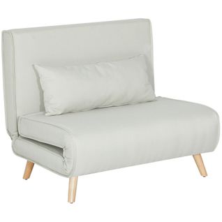 Fauteuil Convertible Avec Coussin Nami Blanc Cassé