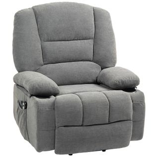Fauteuil Releveur Électrique Massant Massimo Tissu Gris Foncé