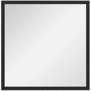 Miroir Mural Carré 50l X 50h Cm Thales Cadre Bois Noir