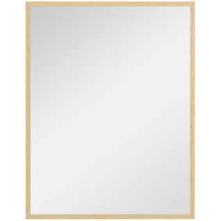 Miroir Mural Rectangulaire 70l X 90h Cm Zelios Aspect Bois Clair