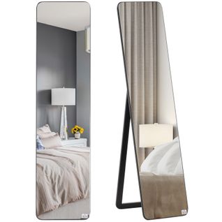 Miroir Sur Pied Et Mural Rectangulaire Kleon Bois Noir