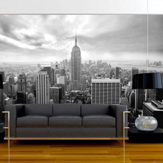 Papier Peint Vieux New York 350 X 245 Cm Noir