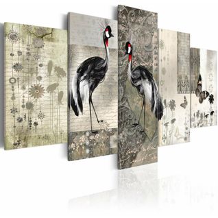 Tableau Vaniteux Comme Un Paon 100 X 50 Cm Beige