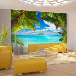 Papier Peint Après-midi Insouciant 100 X 70 Cm Bleu