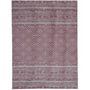 Tapis Extérieur Fait à La Main Ensoleille 110 Rose 120 X 170 Cm Rose