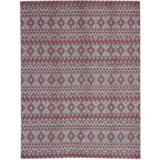 Tapis Extérieur Fait à La Main Ensoleille 210 Rose 80 X 150 Cm Rouge