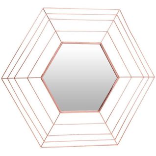 Miroir Métal Rose 79,5x69x1,5cm