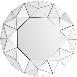 Miroir Mural Miroir Argent 70x70x4,4cm