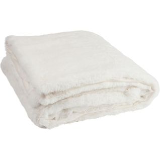 Plaid Blanc Polyester 180x130x3cm