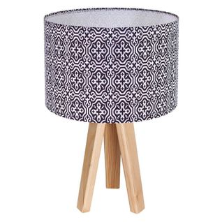 Lampe De Chevet Bois Gris 30x30x46cm