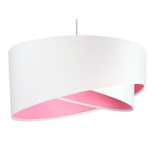 Suspension Tissu Rose 50x50x105cm