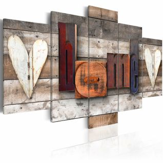 Tableau Chalet Enchanté 100 X 50 Cm Bois Clair