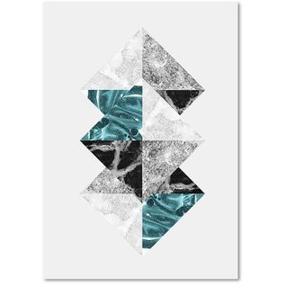 Tableau Abstraction 16 40 X 50 Cm Blanc