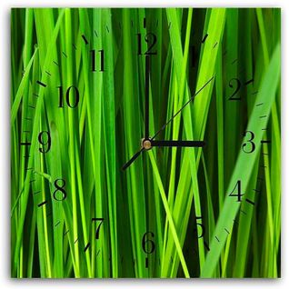 Horloge Murale Végétale Élégance Naturelle Décorative 40 X 40 Cm Vert