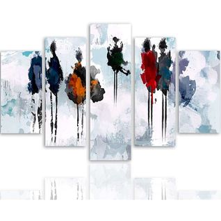 Tableau Arbre De Peinture 100 X 70 Cm Blanc