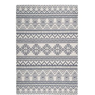 Tapis Extérieur Yoga 500 Anthracite Ivoire 120 X 170 Cm Gris